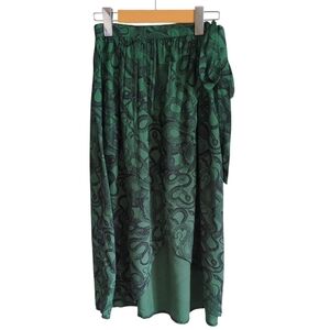 Disturbia Green A-Line Skirt